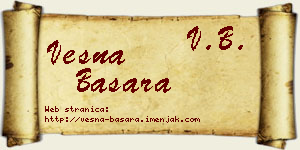 Vesna Basara vizit kartica